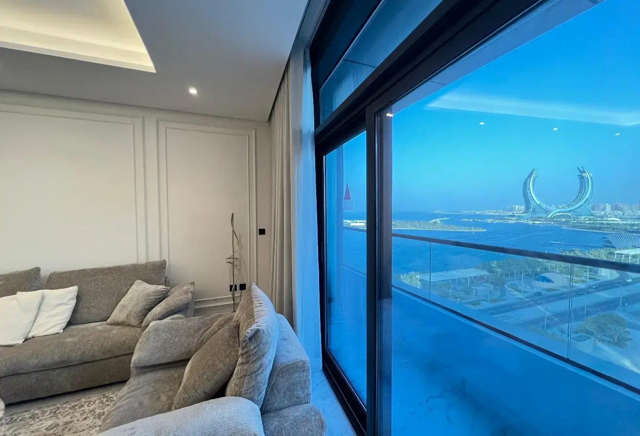 Appartement TOUT NEUF de 2 chambres entièrement meublé, à louer à Lusail MARINA