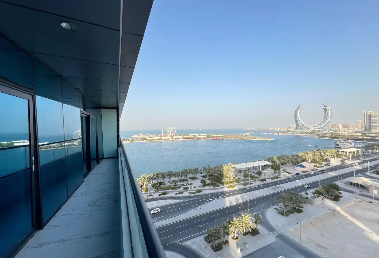 Appartement TOUT NEUF de 2 chambres entièrement meublé, à louer à Lusail MARINA