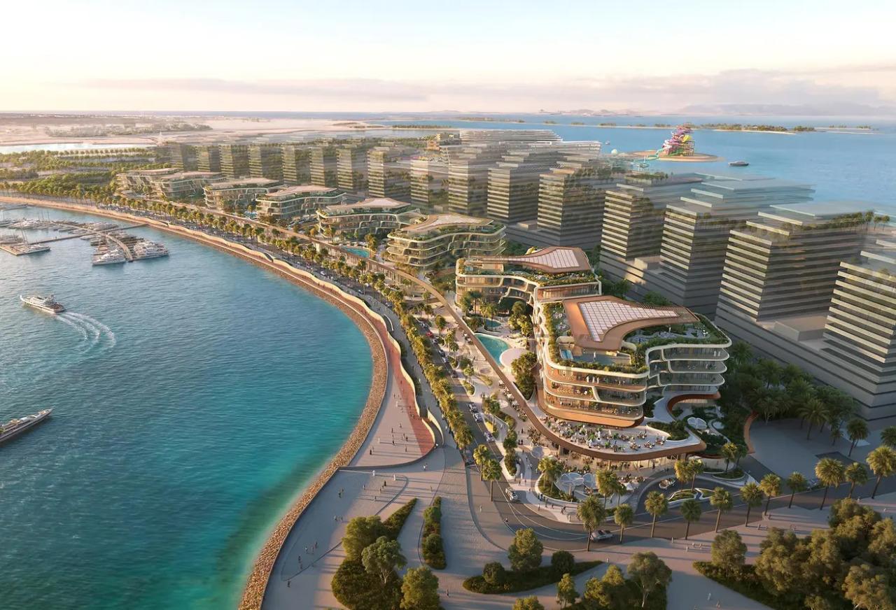 Apartamento de lujo de 1 dormitorio en venta en la isla de Qetaifan