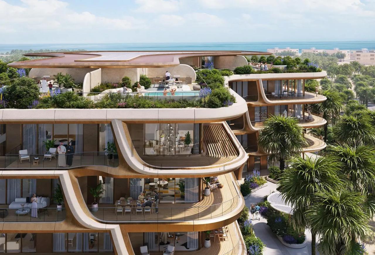 Apartamento de lujo de 1 dormitorio en venta en la isla de Qetaifan