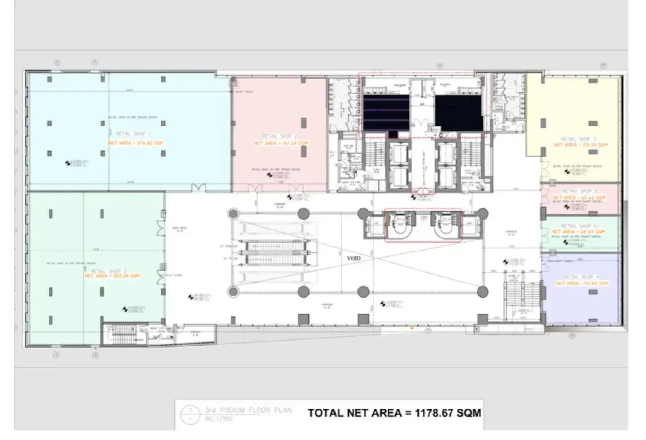 Plan d'étage du bureau