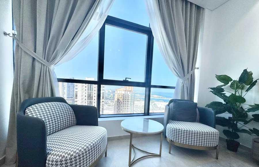 Appartement 2 chambres entièrement meublé et bien situé à louer à Murano Tower, Lusail